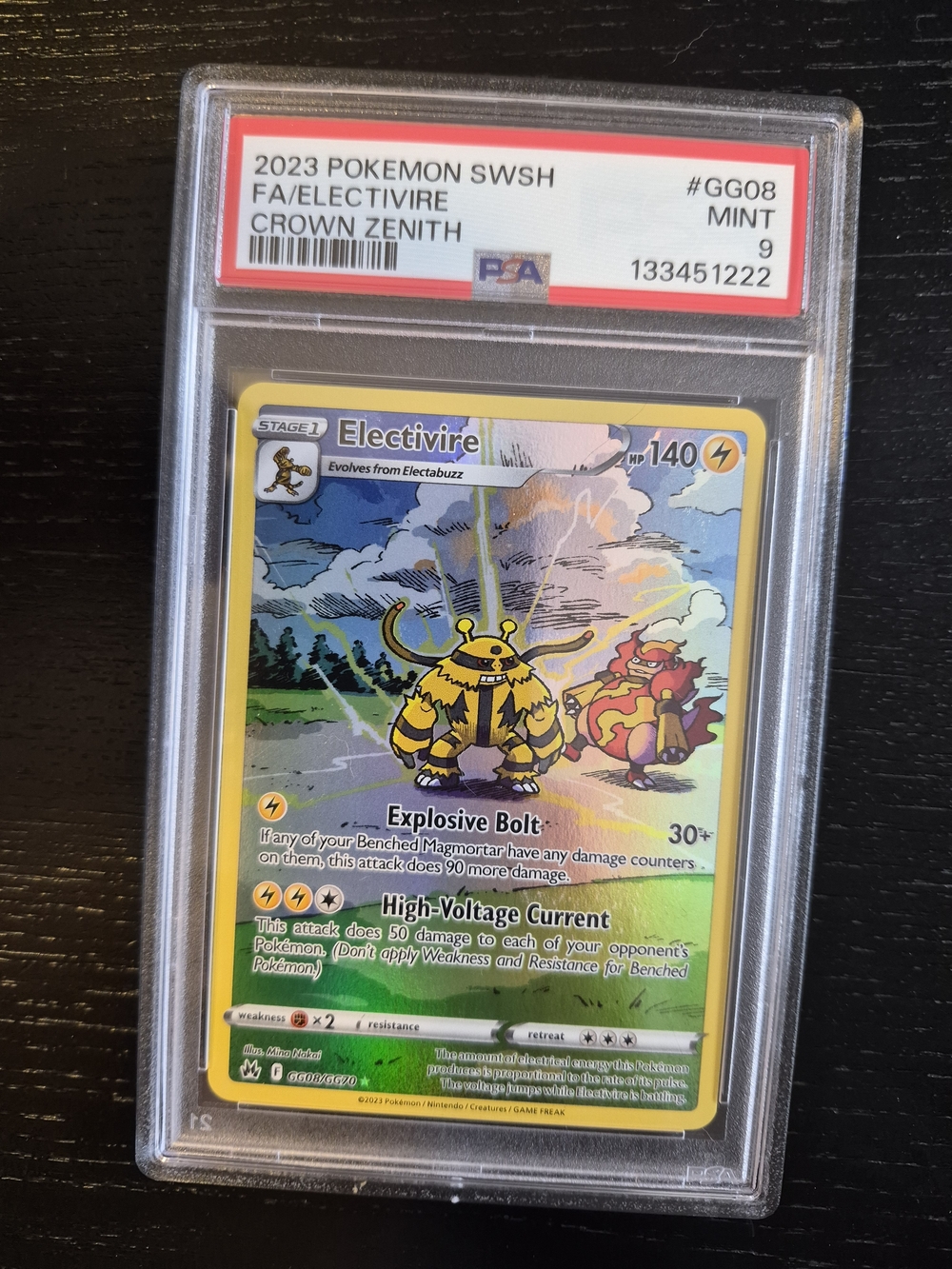 Pokemon - Electivire Illustration Rare - PSA 9